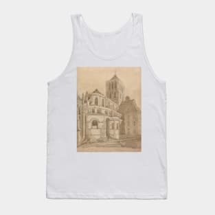 Abbey Church at Fecamp, Normandy by John Sell Cotman Tank Top